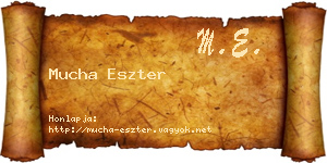 Mucha Eszter névjegykártya